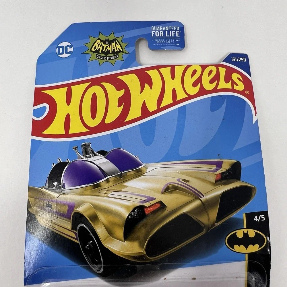 Hot Wheels 2022 TV Series Batmobile Gold #131 Batman 4/5 Die Cast Collector Car